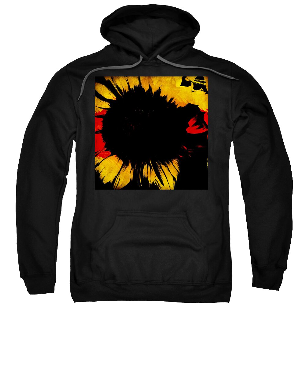 Sunflower Sweatshirt featuring the digital art Interrupted by Canessa Thomas
