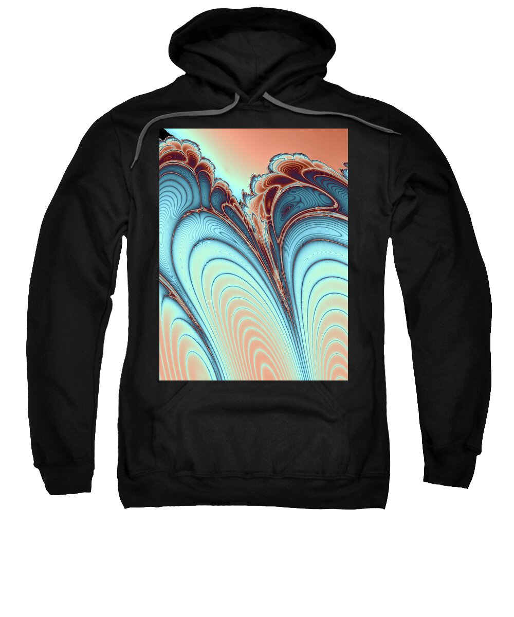 Scales Sweatshirt featuring the digital art Layers II by Bernie Sirelson