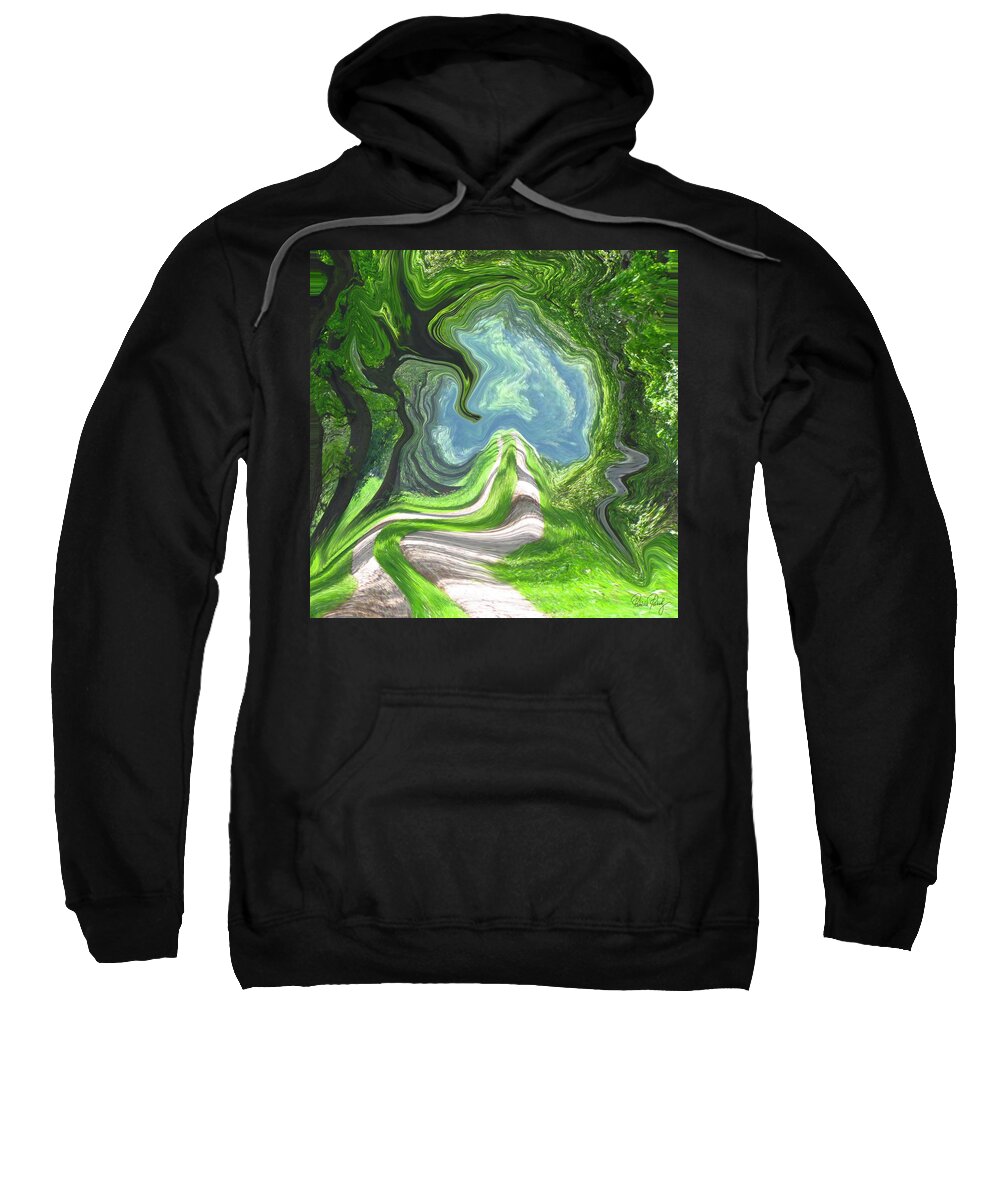 Magical Sweatshirt featuring the painting Magic portal by Patricia Piotrak