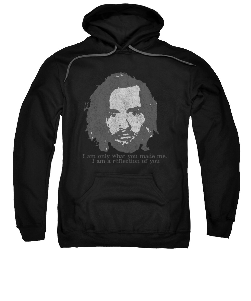 Cool Sweatshirt featuring the digital art Manson Vintage Vintage by Flippin Sweet Gear