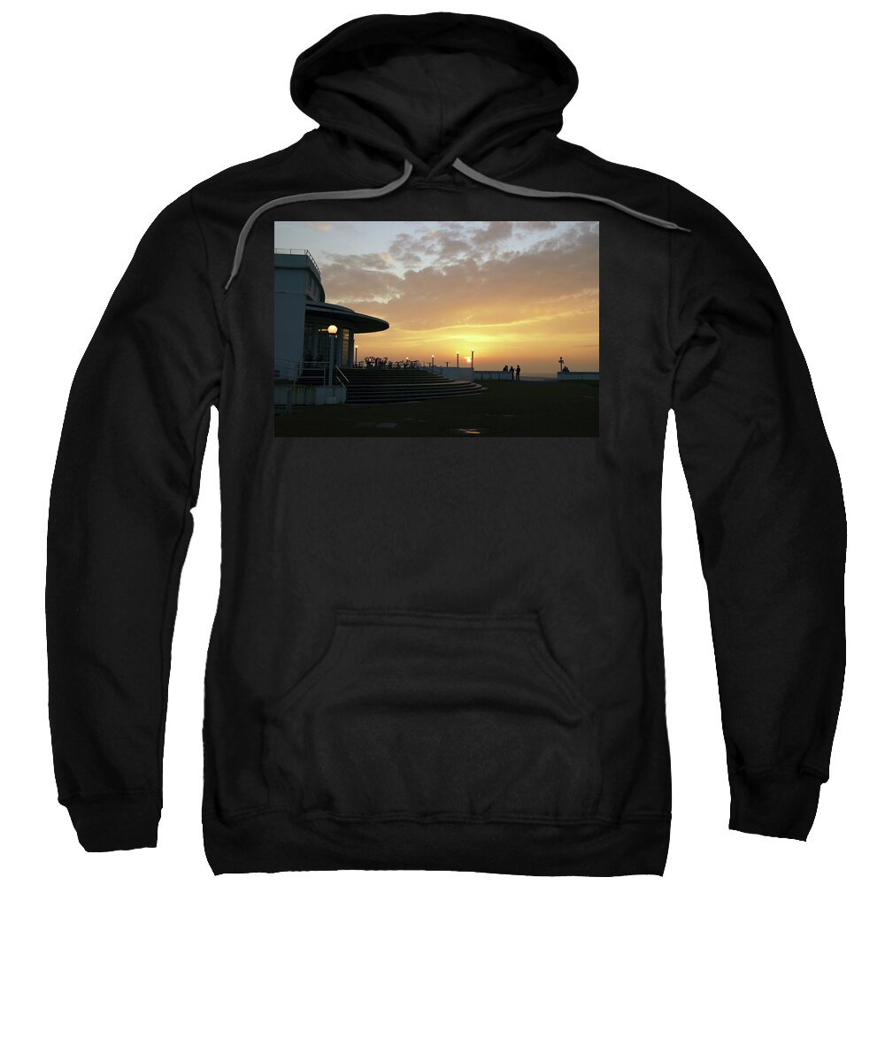 Morecambe. Morecambe Bay Sweatshirt featuring the photograph MORECAMBE. Evening on the Bay by Lachlan Main