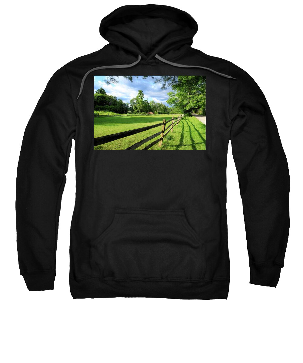 New England Sweatshirt featuring the photograph New England Field #1620 by Michael Fryd