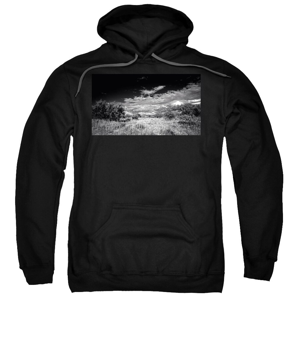 Monochrome Sweatshirt featuring the photograph Palo Duro Canyon Floor by George Taylor