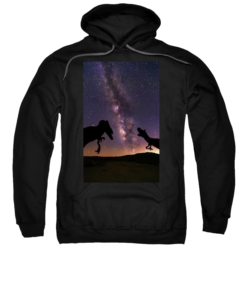 T Rex Sweatshirt featuring the photograph Pre Historic by Tassanee Angiolillo