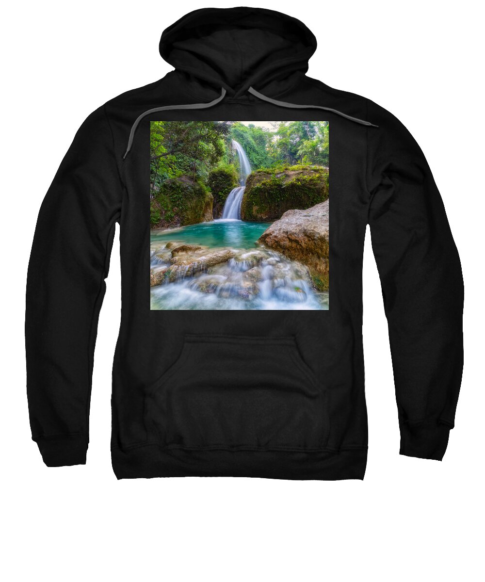 Waterfalls Sweatshirt featuring the photograph Refreshed by Russell Pugh