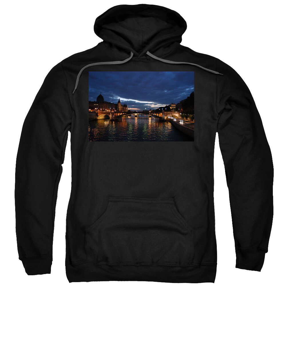 Sein Sweatshirt featuring the photograph River Seine by Ty Husak