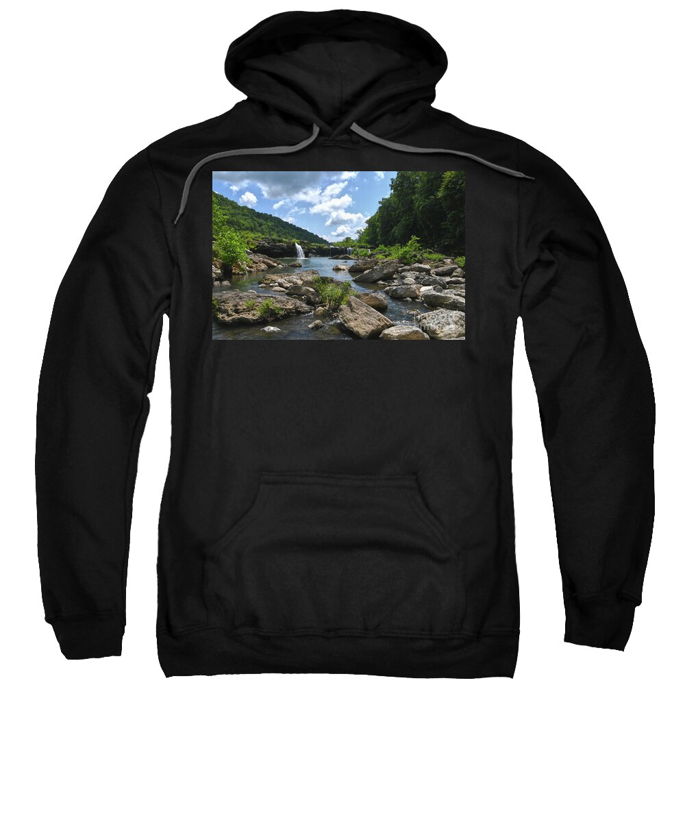 Waterfalls Sweatshirt featuring the photograph Rock Island State Park 7 by Phil Perkins