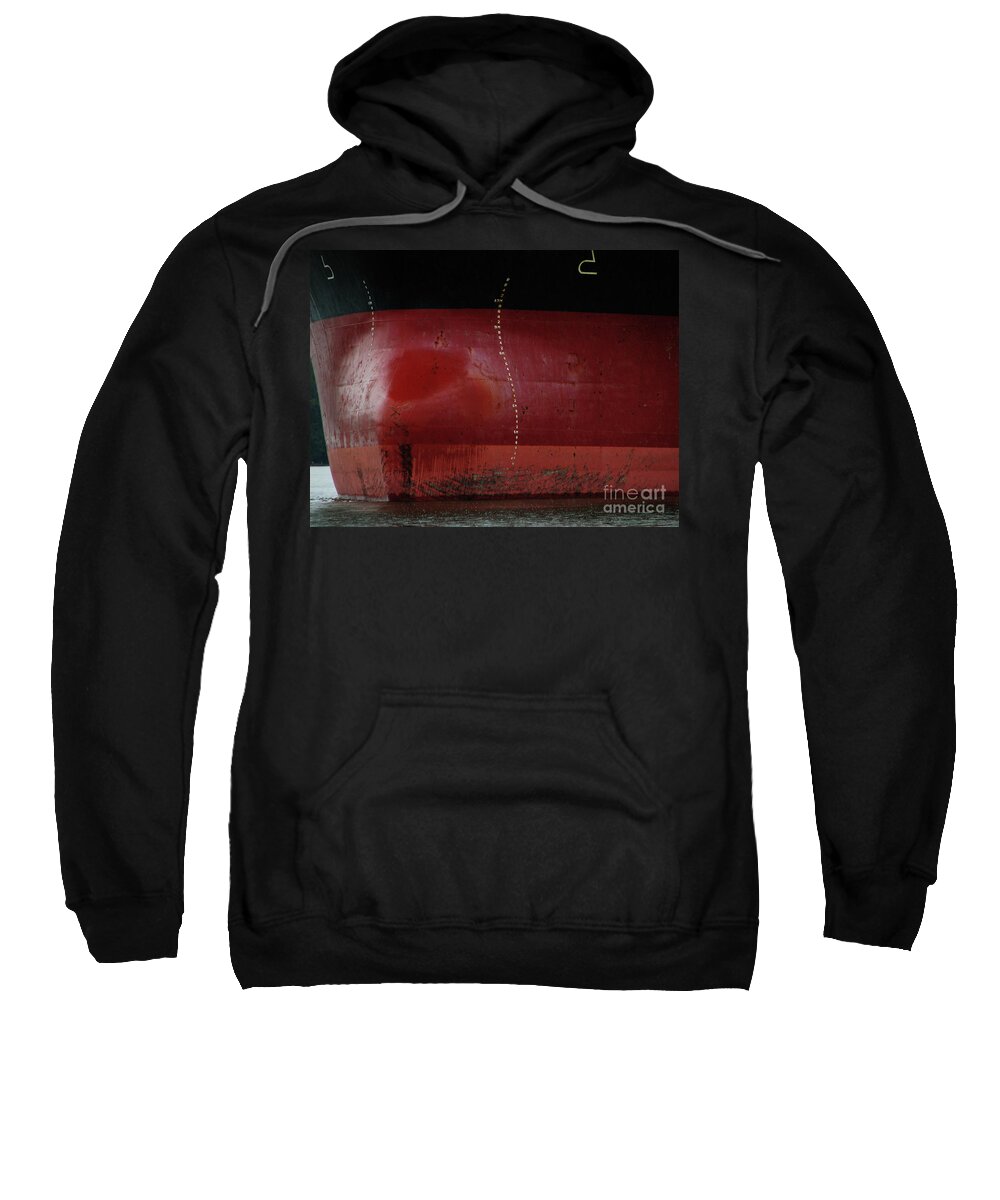 Ships Sweatshirt featuring the photograph Ship 3 on the Columbia River by Rich Collins