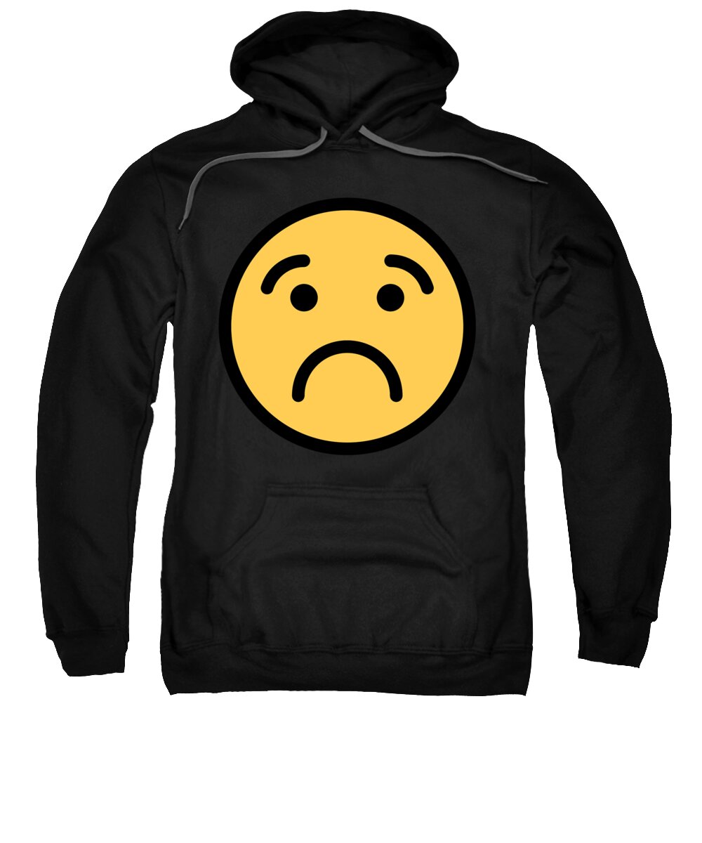 Emoji Funny Hoodie Smiley Face Texting Sweatshirt 