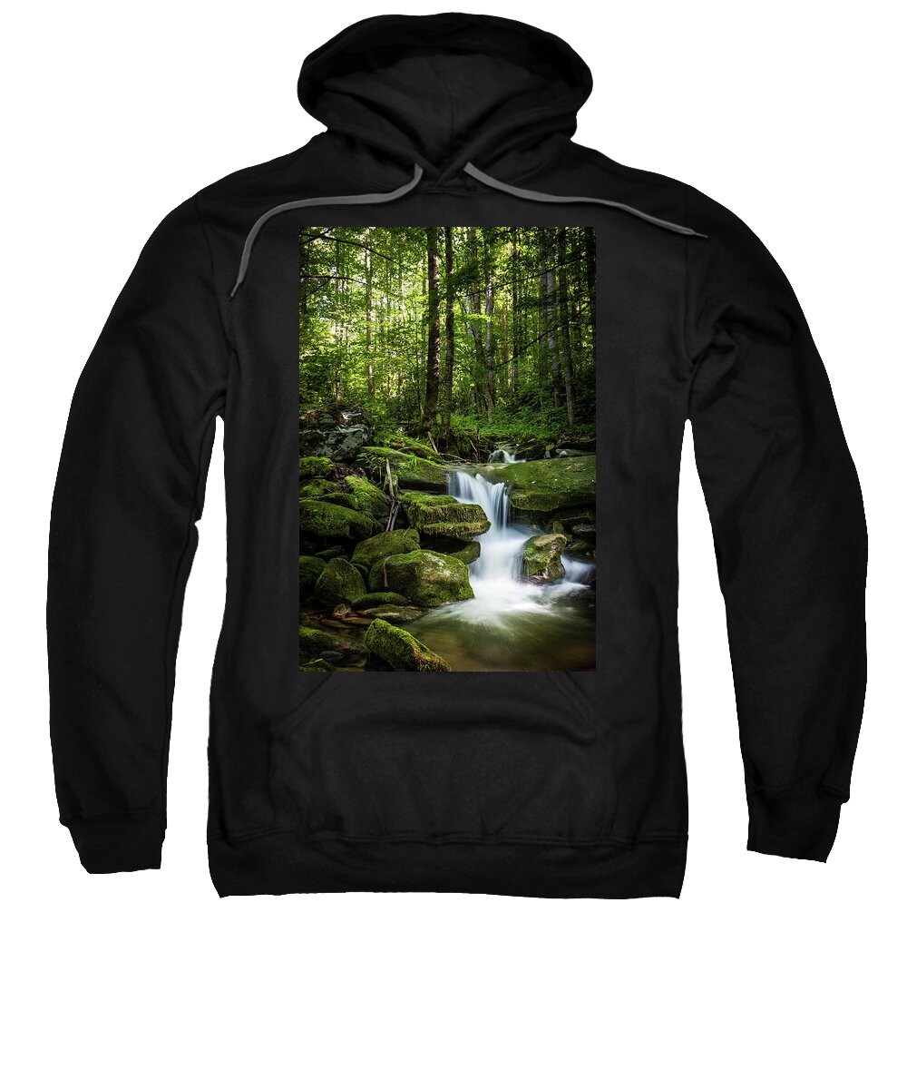 Smokey Mountains Sweatshirt featuring the photograph Smokey Mountain Serenity by Randall Allen
