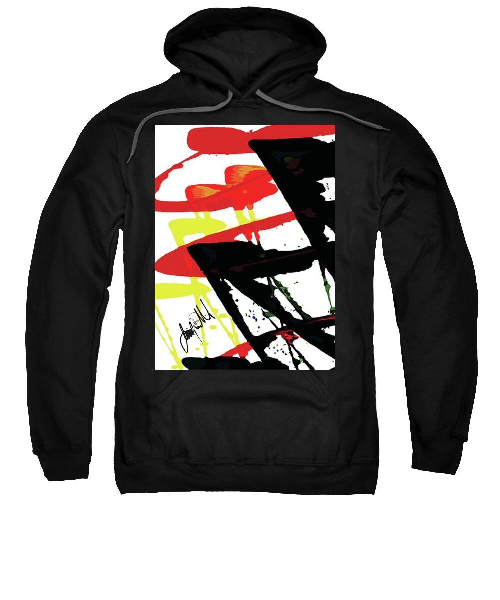  Sweatshirt featuring the digital art Spaces by Jimmy Williams