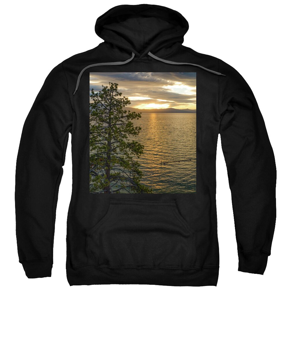 Lake Tahoe Sweatshirt featuring the photograph Sunset Lake Tahoe by Anthony Giammarino