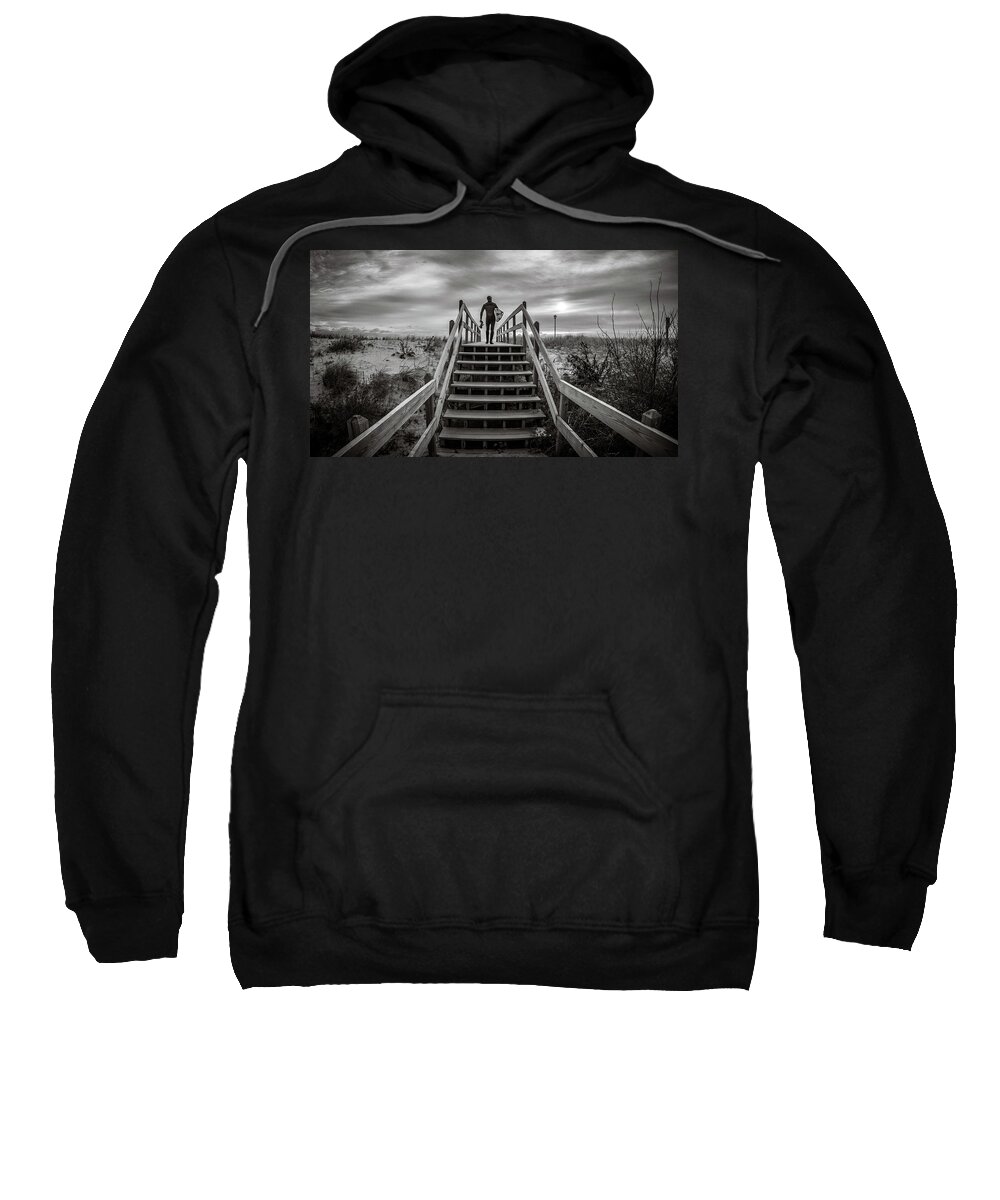 Surfer Sweatshirt featuring the photograph Surfer by Steve Stanger