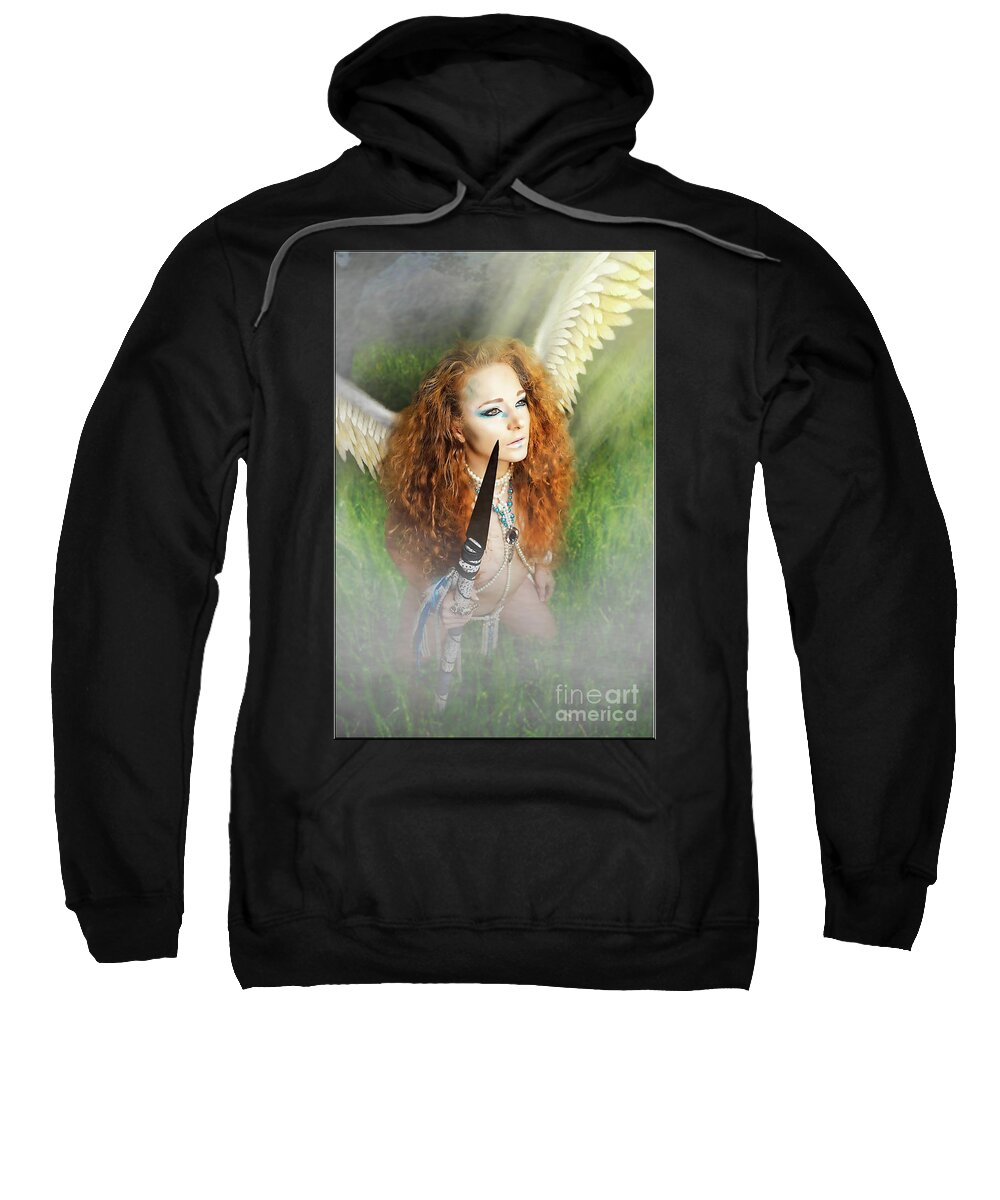 Dark Sweatshirt featuring the digital art The Blessing by Recreating Creation