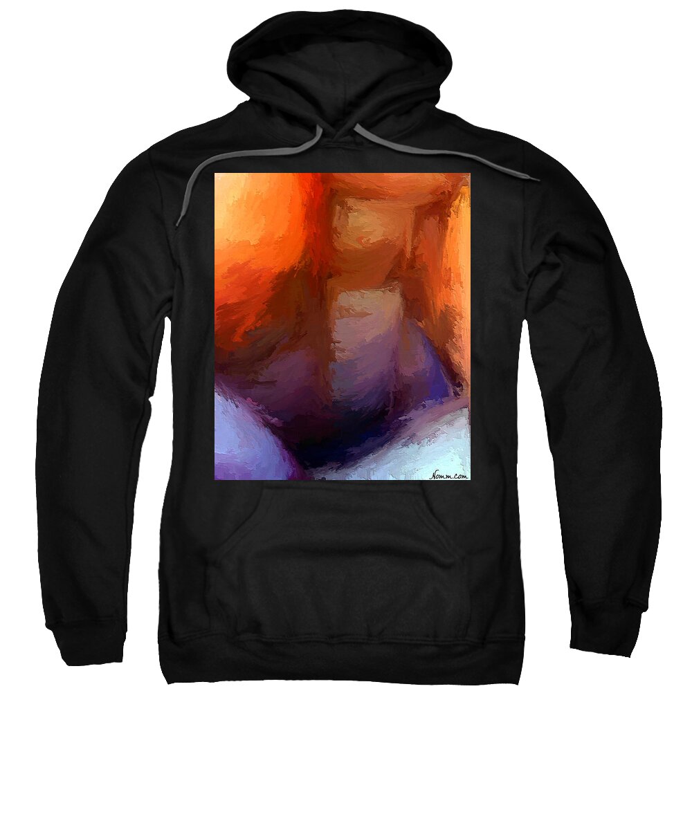  Sweatshirt featuring the digital art The Edge of Darkness by Rein Nomm