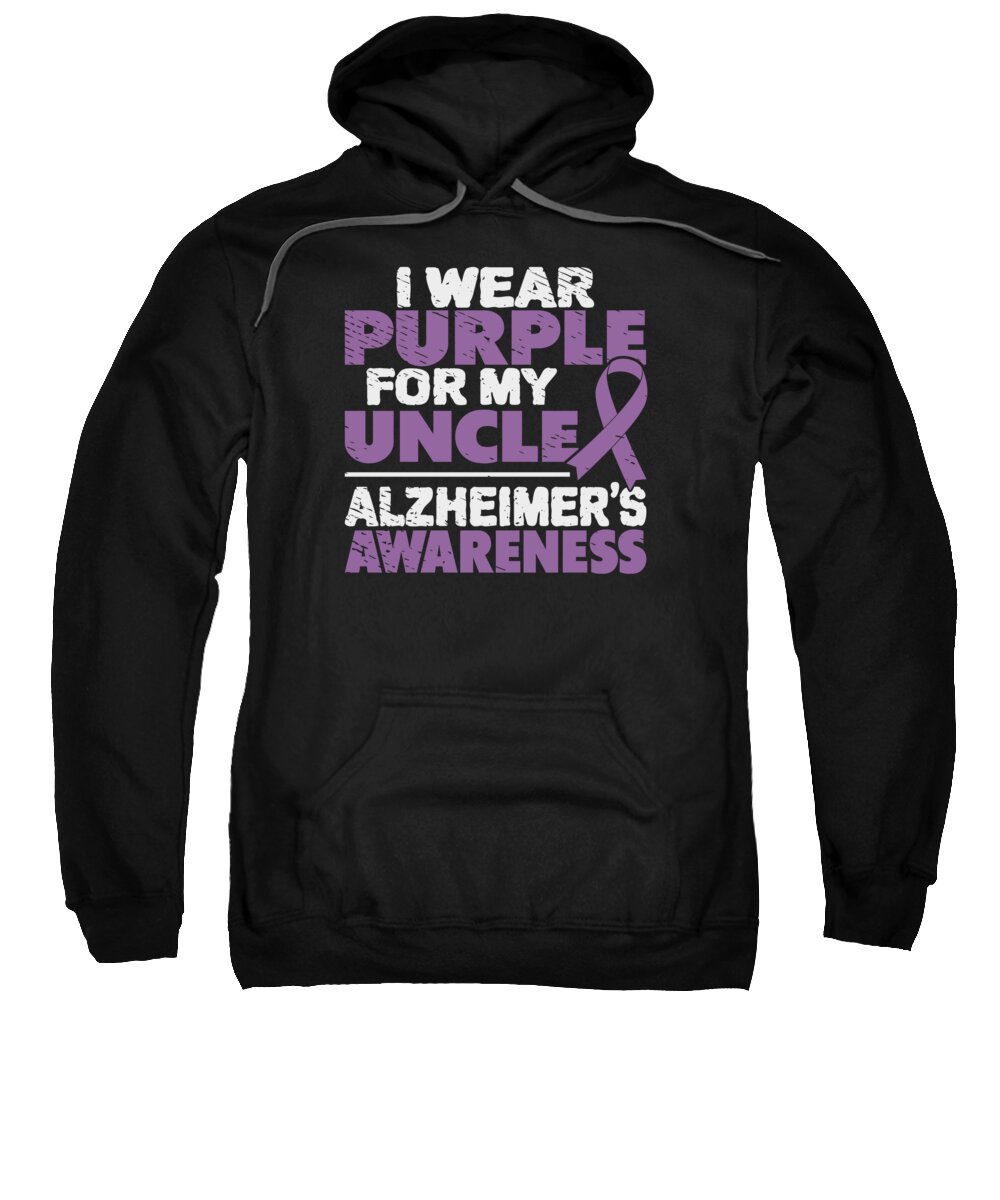 Alzheimers Awareness Sweatshirt featuring the digital art Alzheimers Awareness Dementia Mental Illness #11 by Toms Tee Store