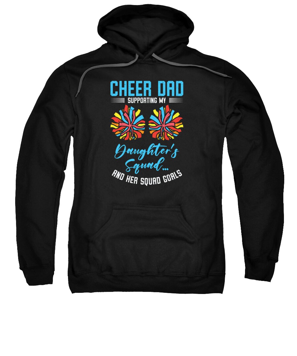 Cheerleading Sweatshirt featuring the digital art Cheerleader Proud Cheer Dad Cheerleading Beer Lover #11 by Toms Tee Store