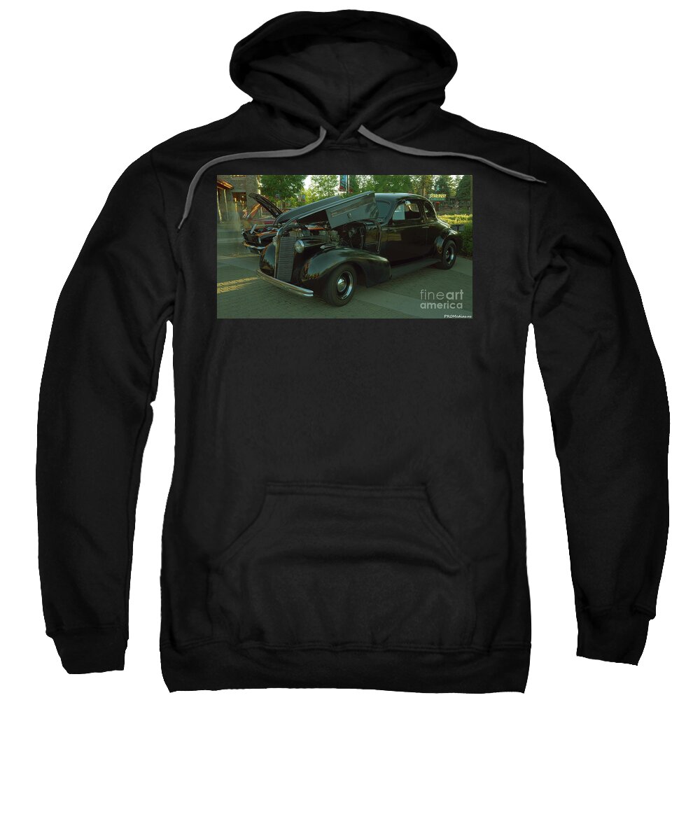 David Buick Sweatshirt featuring the photograph 1937 Buick by PROMedias US