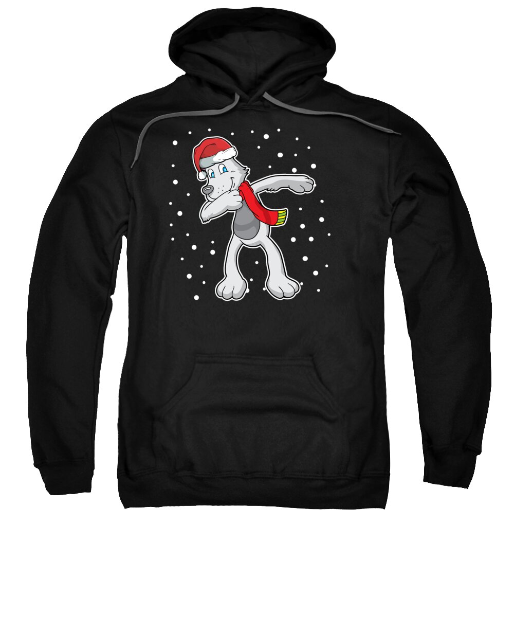 Christmas Sweatshirt featuring the digital art Dabbing Dog Dab Merry Dabmas Dogs Christmas Xmas Gift #2 by Haselshirt