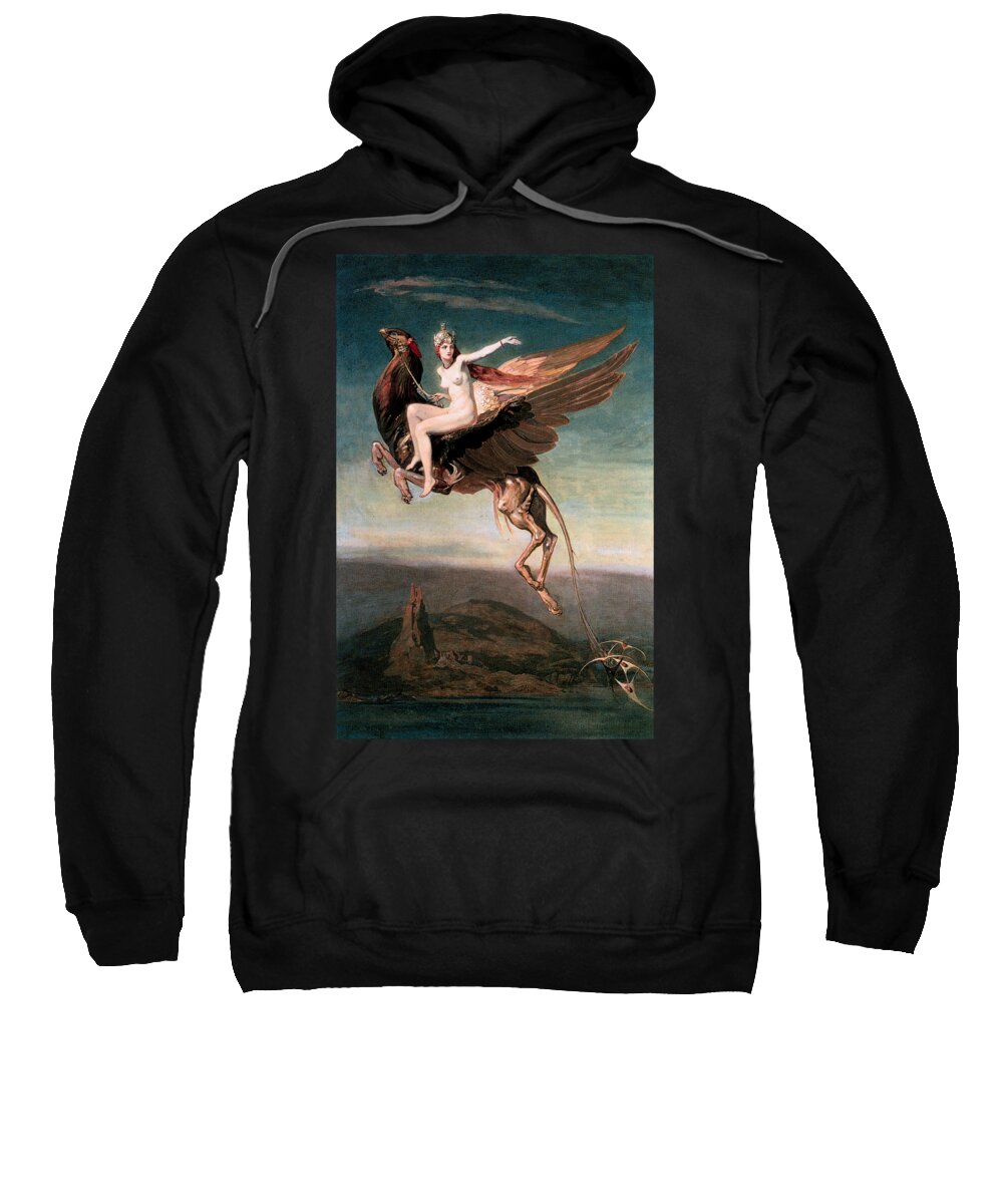 Heptu Sweatshirt featuring the painting Heptu Bidding Farewell To The City Of Obb 1909 #2 by John Duncan
