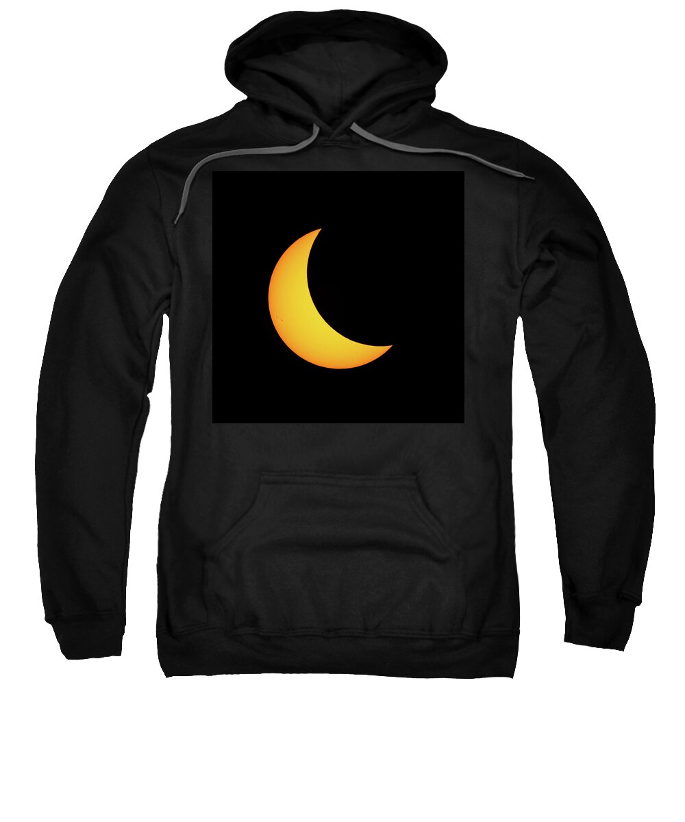 Solar Eclipse Sweatshirt featuring the photograph Partial Solar Eclipse #3 by David Beechum