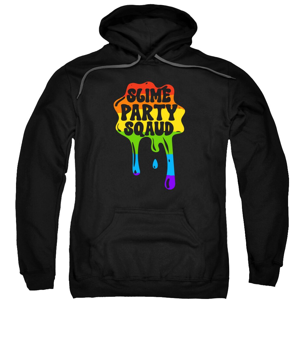 Slime Sweatshirt featuring the digital art Slime Rainbow Magical Dripping Splash #3 by Toms Tee Store