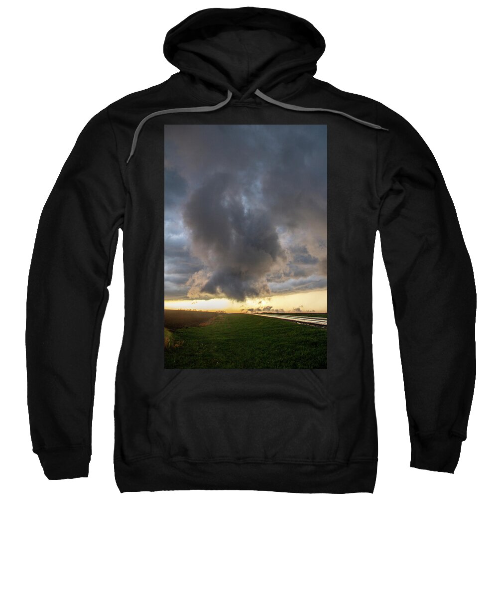 Nebraskasc Sweatshirt featuring the photograph 3rd Storm Chase of 2018 050 by NebraskaSC