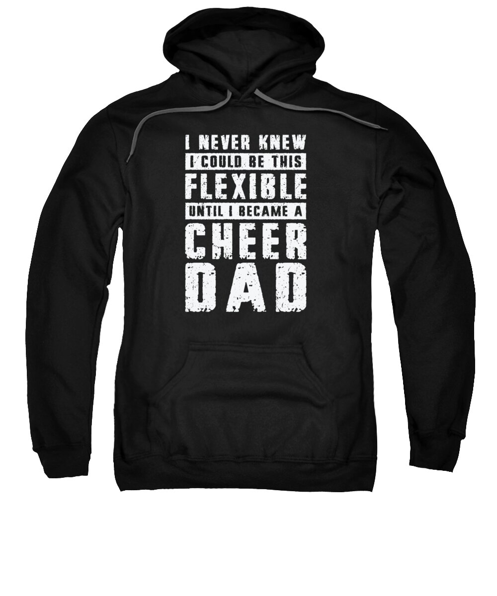 Cheerleading Sweatshirt featuring the digital art Cheerleader Proud Cheer Dad Cheerleading Beer Lover #6 by Toms Tee Store