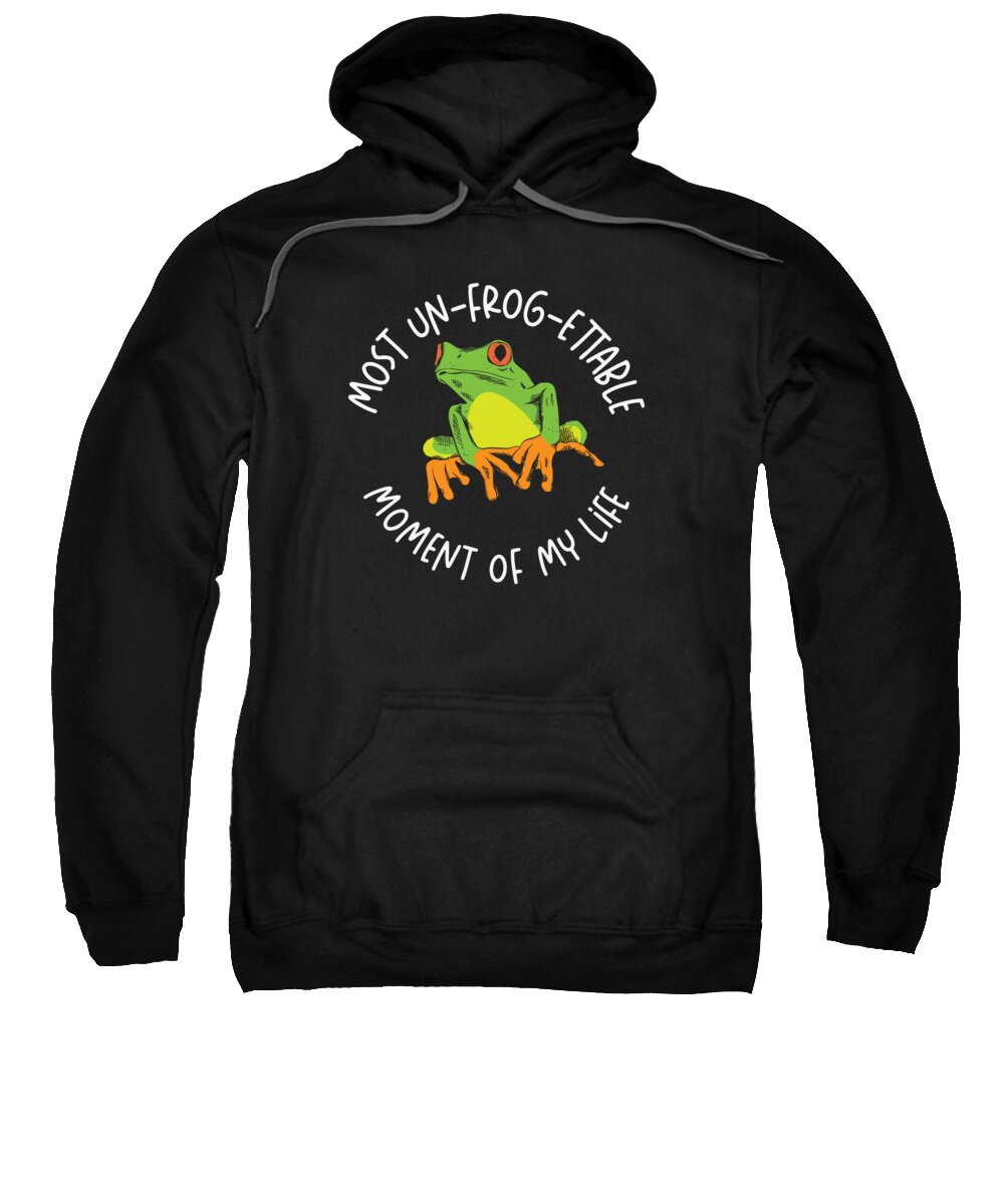 Frog Sweatshirt featuring the digital art Red Eyed Tree Frog Cute Rainforest Amphibian #6 by Toms Tee Store