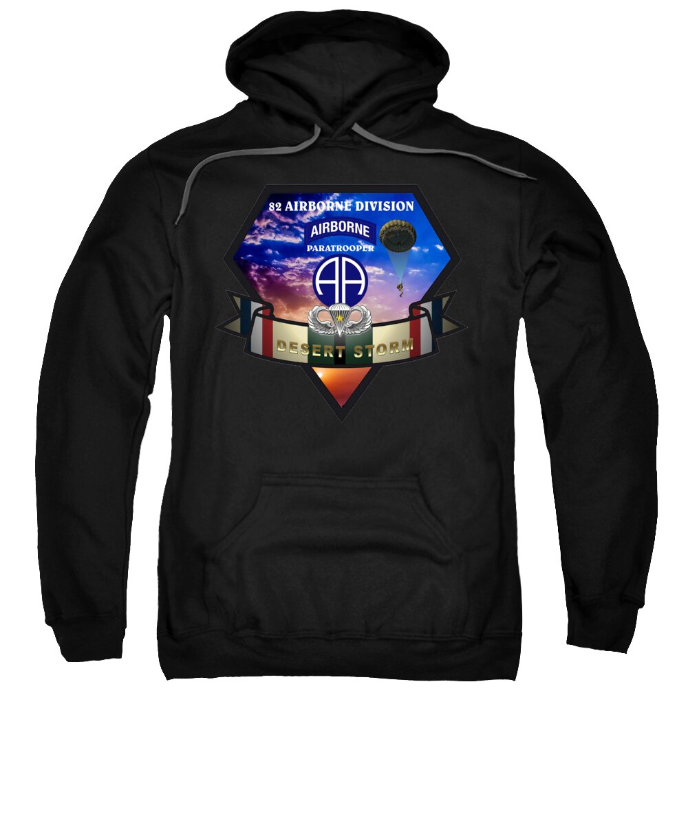 82nd Sweatshirt featuring the digital art 82 Airborne Division by Bill Richards