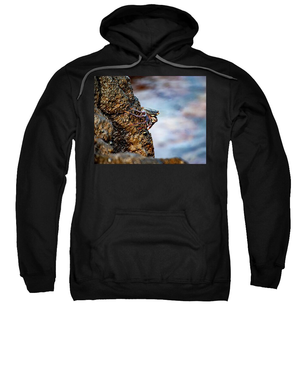 Hawaii Sweatshirt featuring the photograph 'A'ama by Anthony Jones