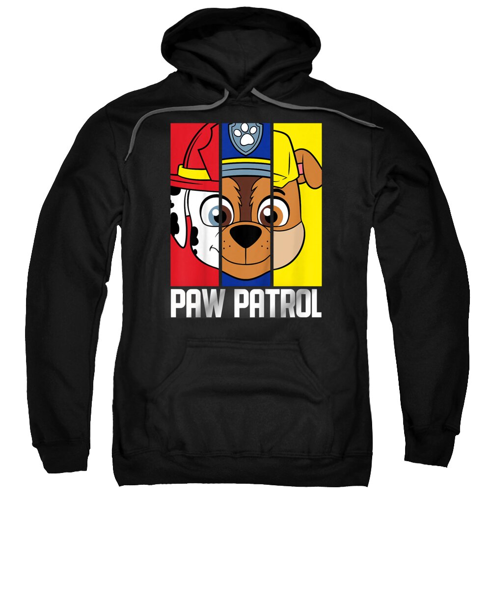 Active Enthusiasm In The Zery Relief - Hoodie Faceretro Art America Paw Adult Bart Pull-Over by Kids Humor Wave Pup Multi Patrol Fine