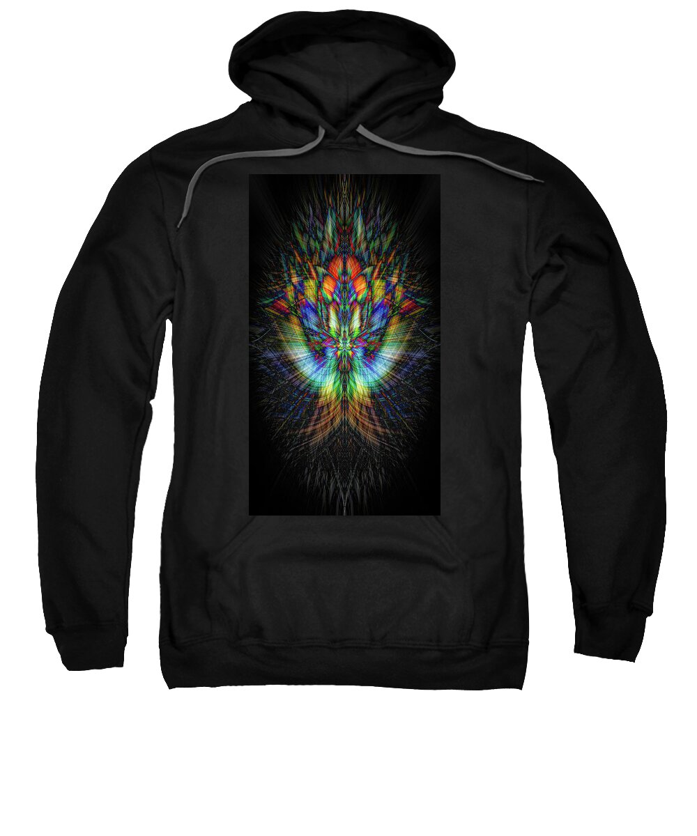 Fractal Sweatshirt featuring the photograph Angel Fractal by Spikey Mouse Photography