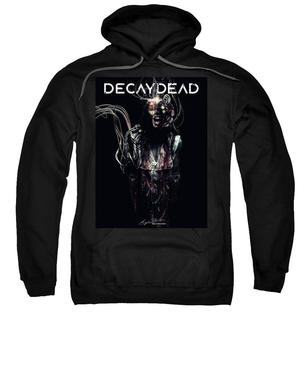 Decaydead Sweatshirt featuring the digital art Silent Screams by Argus Dorian