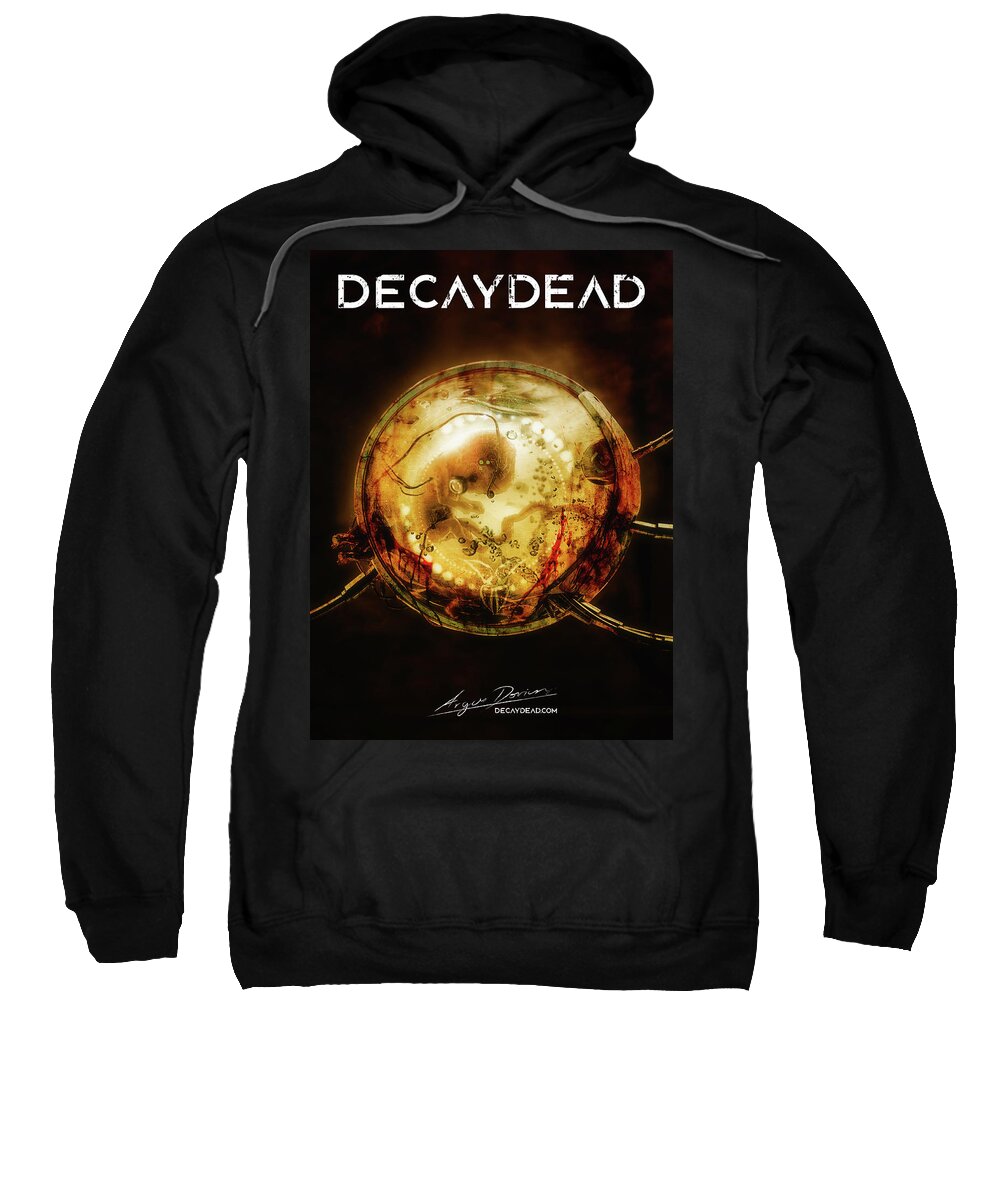 Decaydead Sweatshirt featuring the digital art Embryodead by Argus Dorian