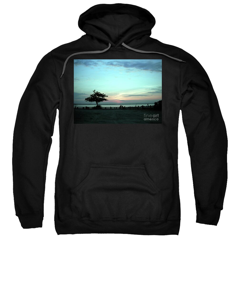 Bay Sweatshirt featuring the photograph Bay At Sunset by Susan Carella
