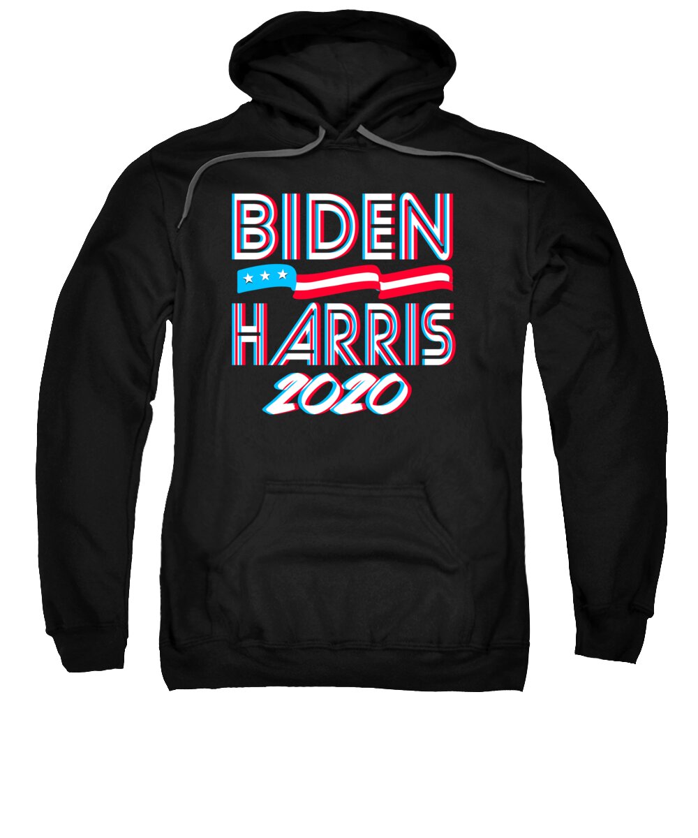 Cool Sweatshirt featuring the digital art Biden Harris For President 2020 by Flippin Sweet Gear