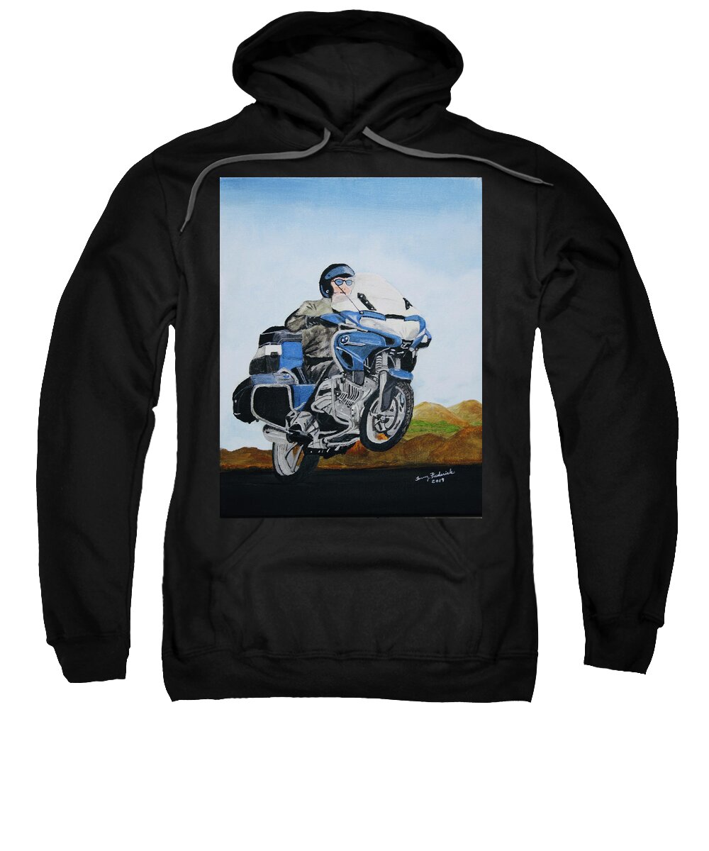 Motorcycle Sweatshirt featuring the photograph BMW by Terry Frederick
