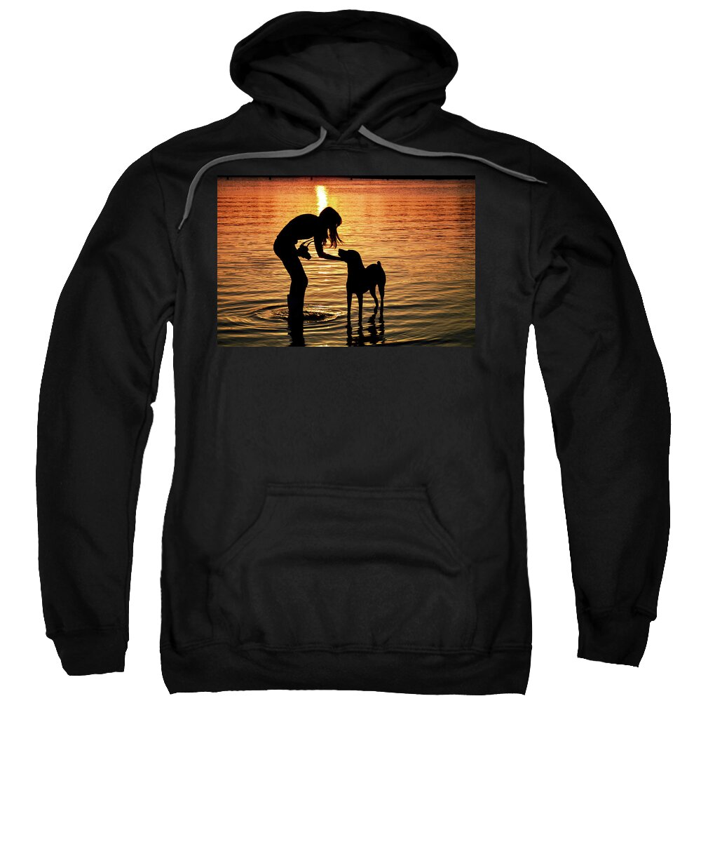 Silhouette Sweatshirt featuring the photograph Call And Answer by Laura Fasulo