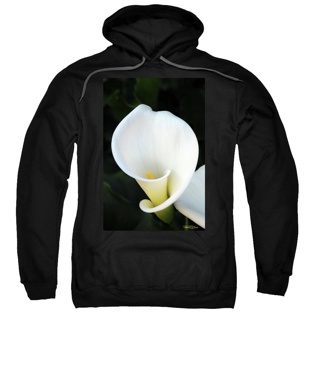 Flower Sweatshirt featuring the photograph Calla Lilly by Robert Dann