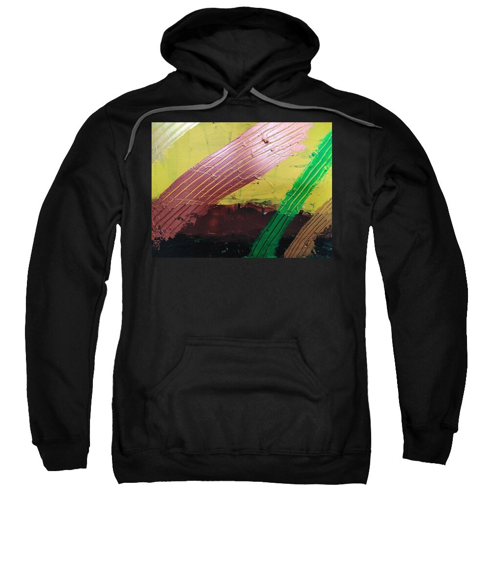  Sweatshirt featuring the painting Caos66 open artwork by Giuseppe Monti