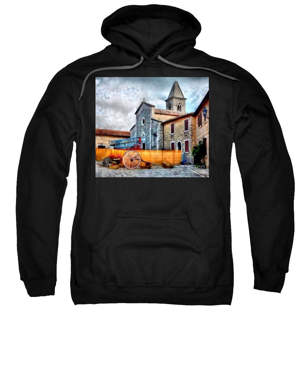 Castello Sweatshirt featuring the photograph Castello Before the Storm by Sea Change Vibes