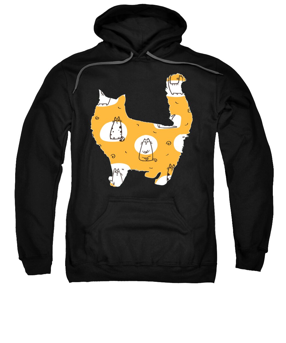 Cat Memes Sweatshirt featuring the digital art Cat 176 by Lin Watchorn