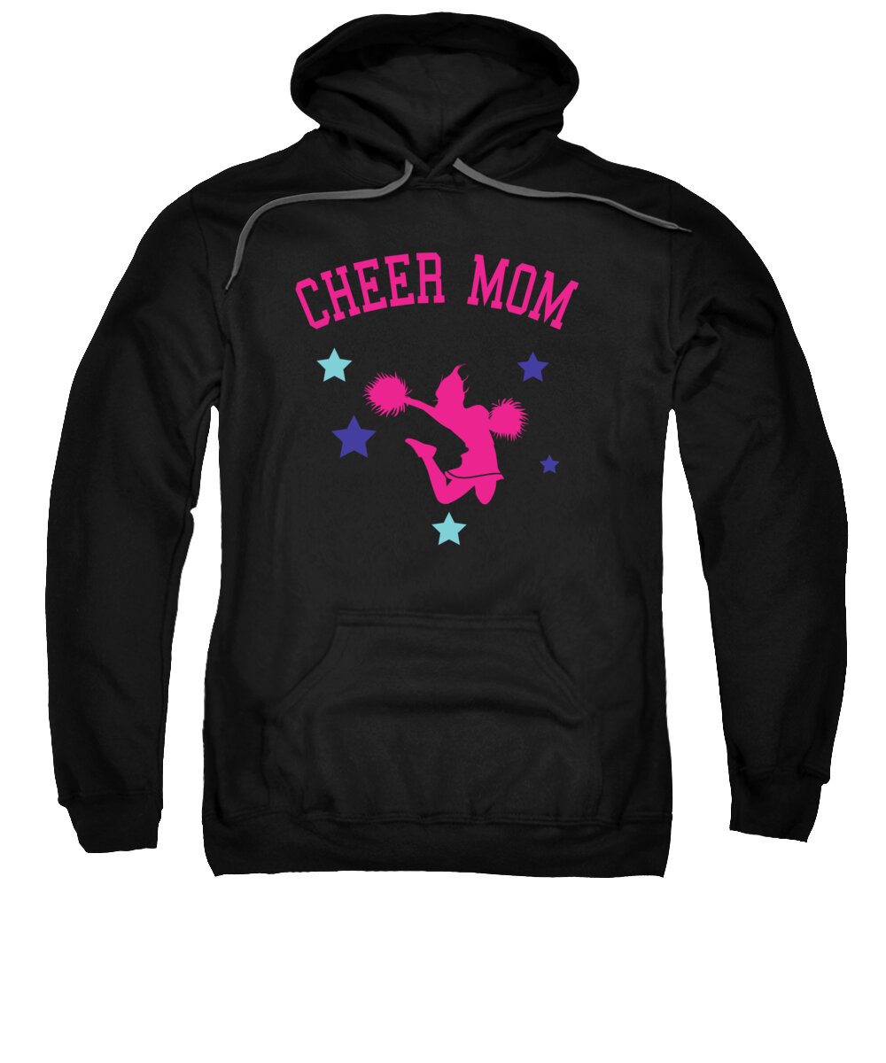 Gifts For Mom Sweatshirt featuring the digital art Cheer Mom by Flippin Sweet Gear