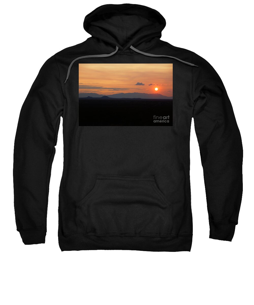 Sunset Sweatshirt featuring the photograph Desert sunset 1 by Ken Kvamme