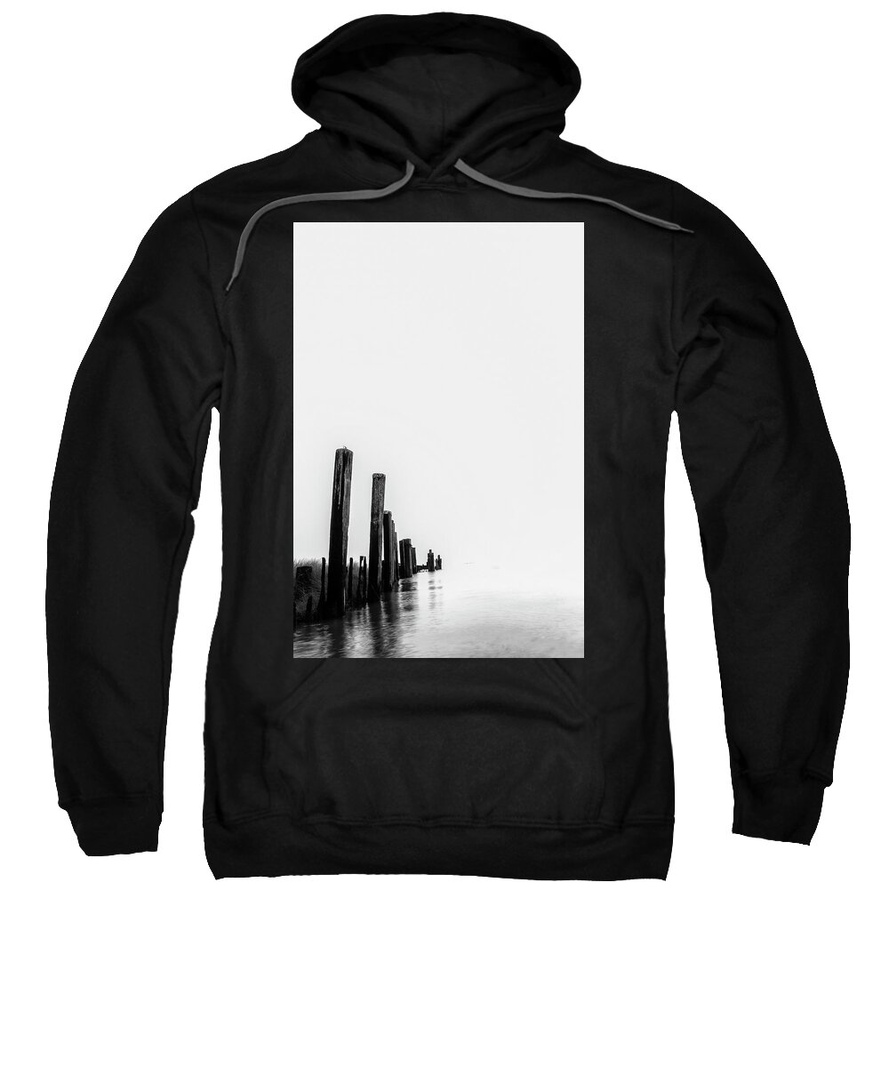 Dock Sweatshirt featuring the photograph Dock in Ruins by Bob Decker