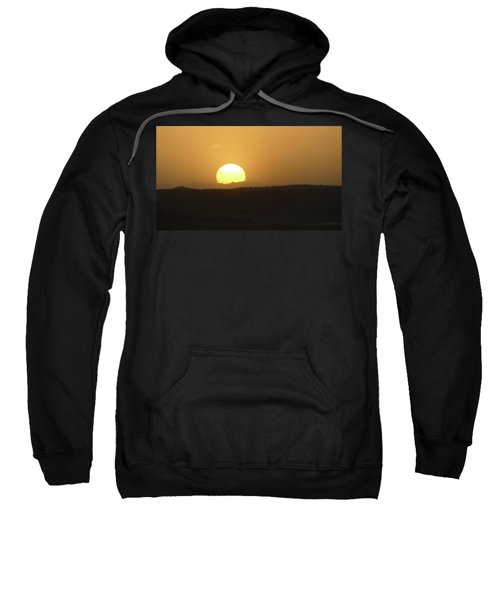 Desert Sweatshirt featuring the photograph Dusty Sunset by Margaret Pitcher