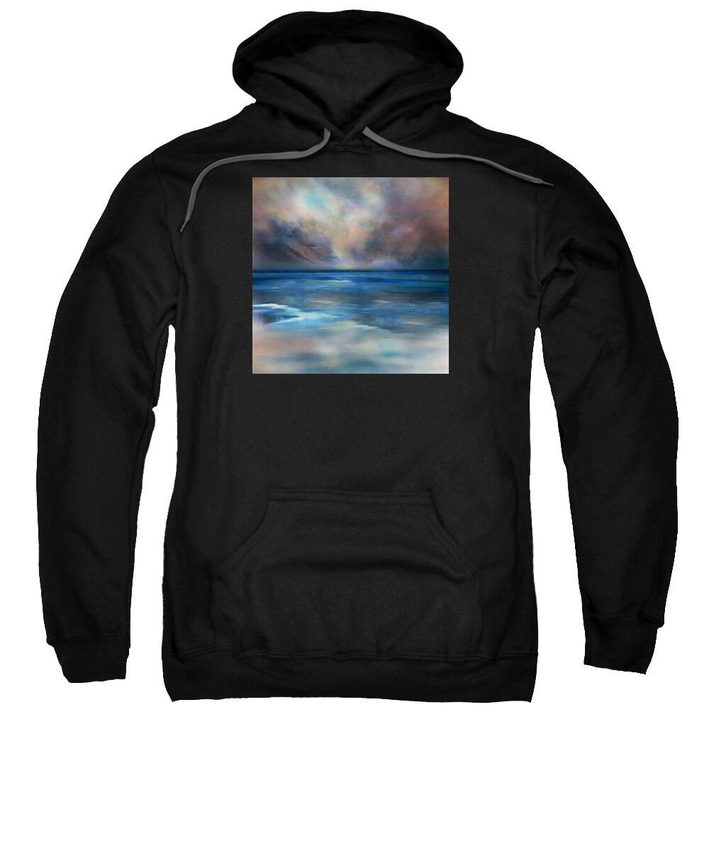 Oceanscape Sweatshirt featuring the digital art Essence Scape # 153 by Don DePaola
