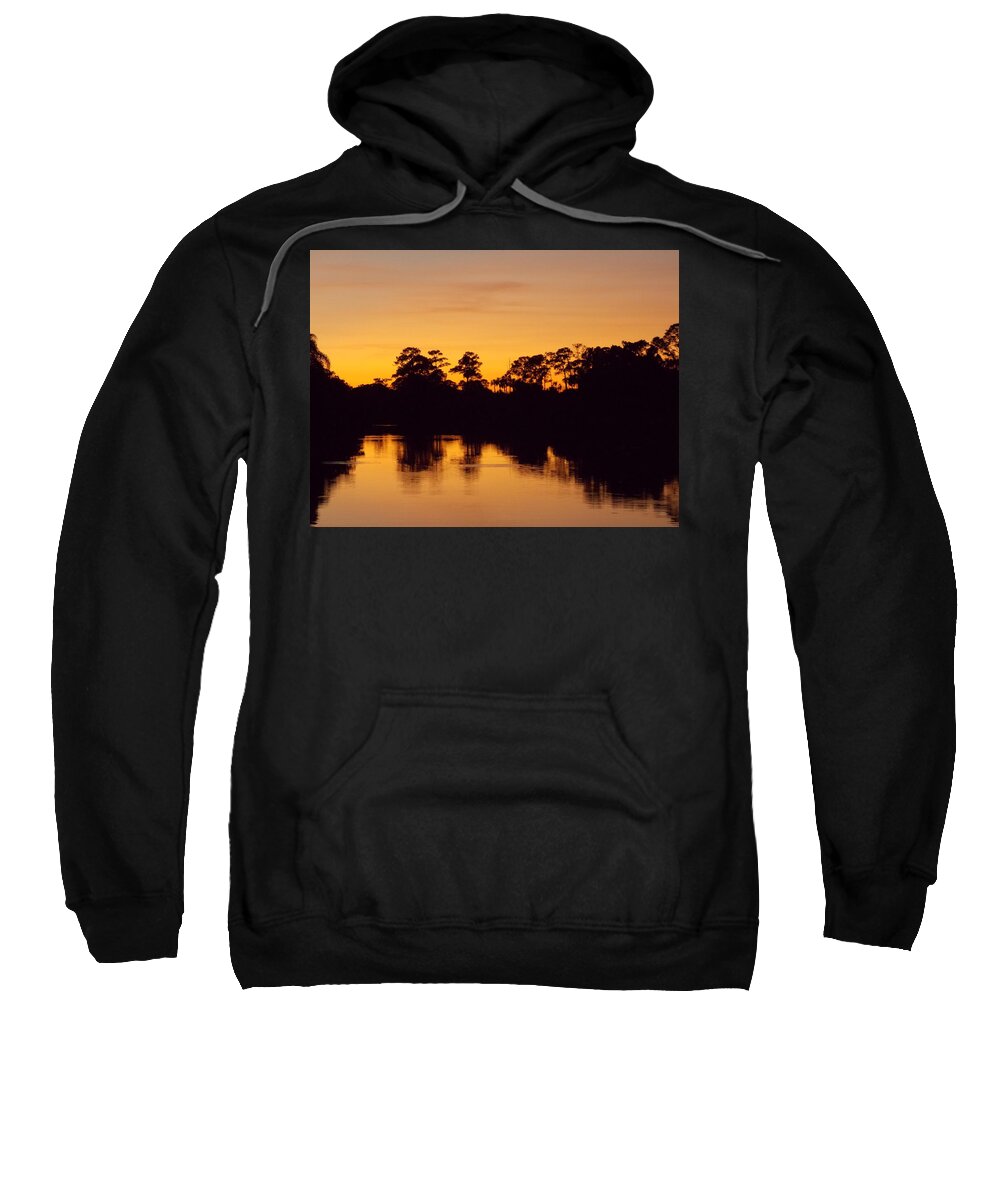 Florida Sweatshirt featuring the photograph Evening on the Canal 1 by David Ragland