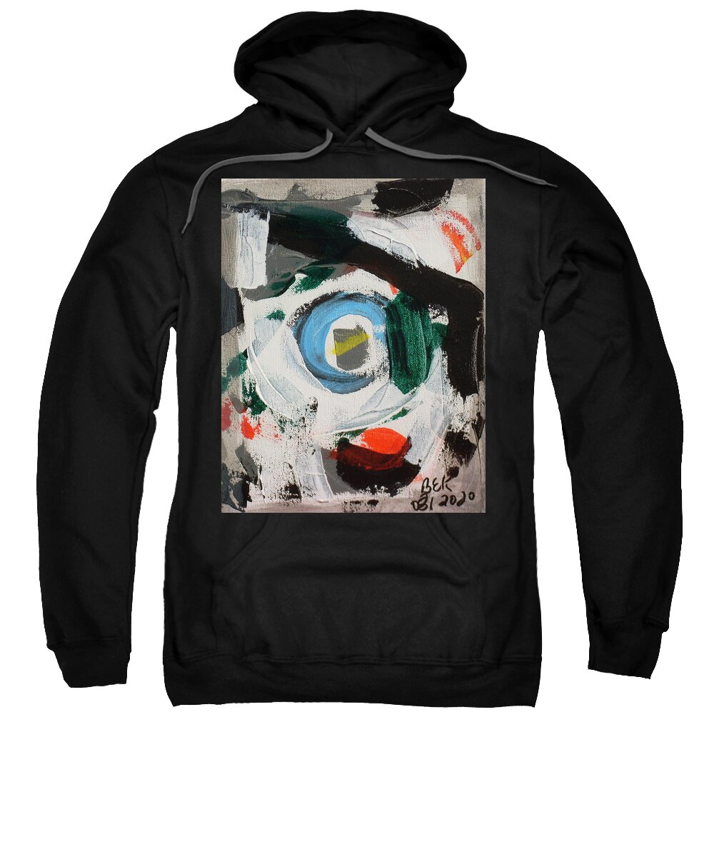 Eye Sweatshirt featuring the painting Eye Of The Storm by Brent Knippel